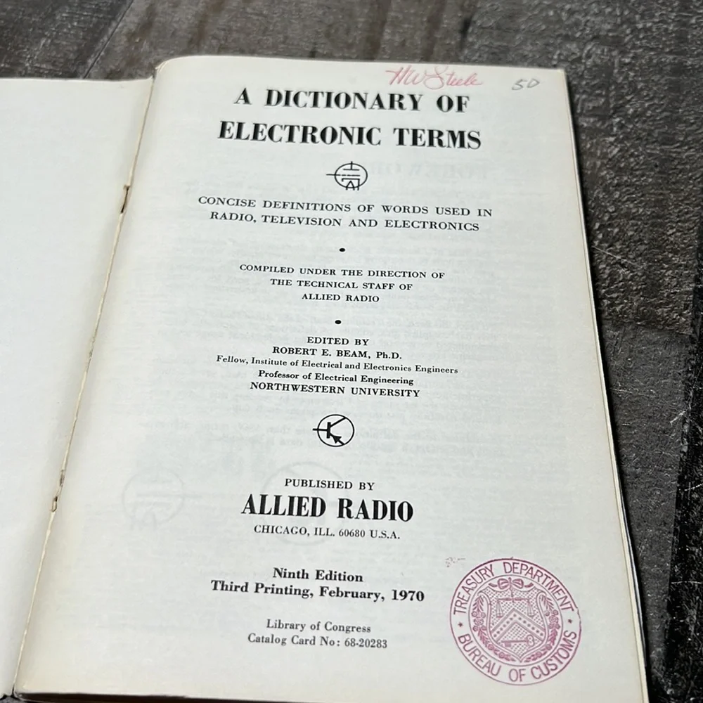Vintage 1970 Dictionary of Electronic Terms Paperback Book - Picture 4 of 7